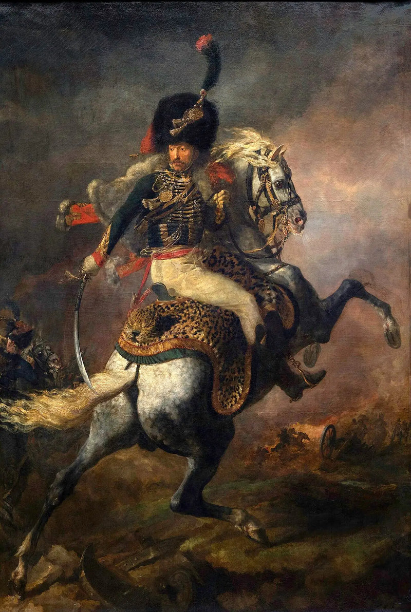 Oficial de caçadores a cavalo da guarda imperial atacando - Théodore Géricault