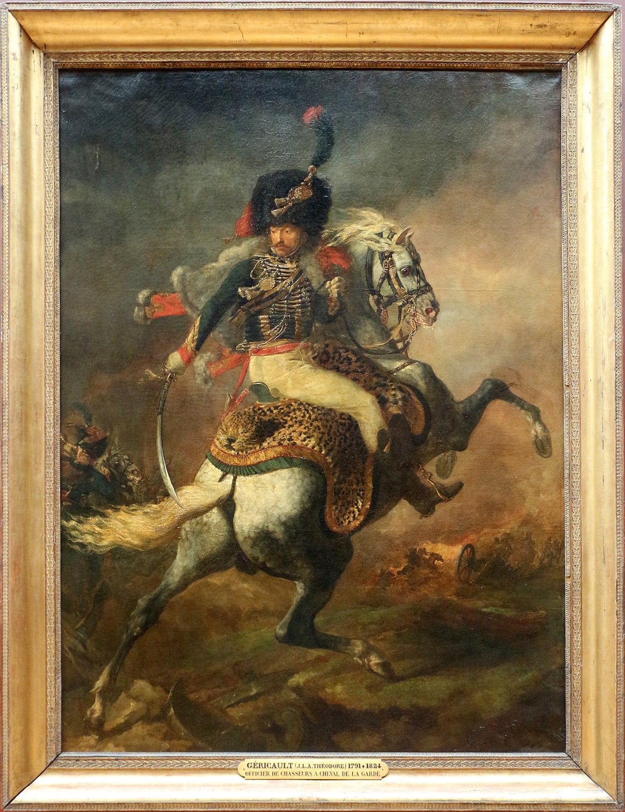 Oficial de caçadores a cavalo da guarda imperial atacando - Théodore Géricault