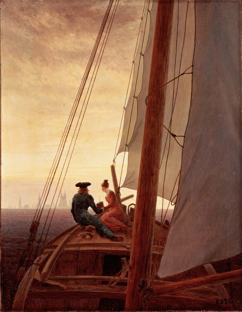 No veleiro - Caspar David Friedrich