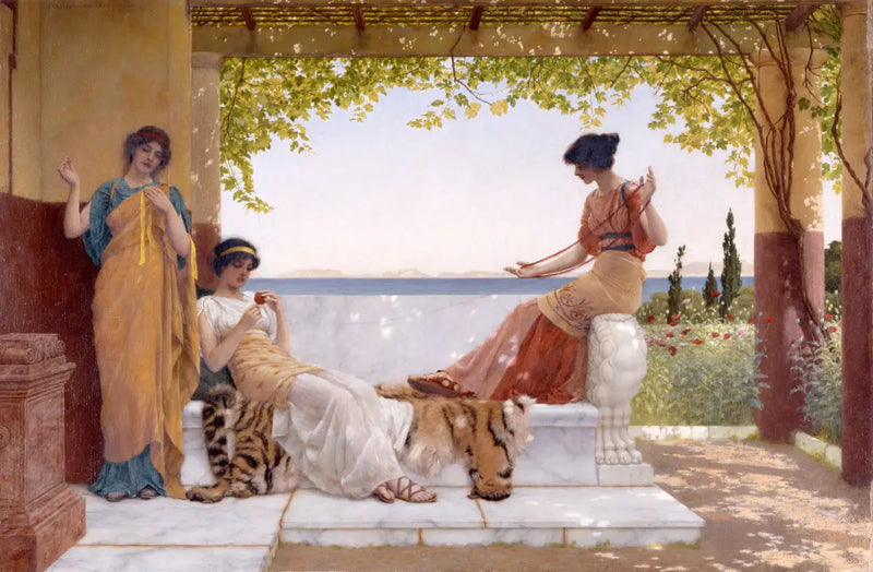 Na sacada - John William Godward