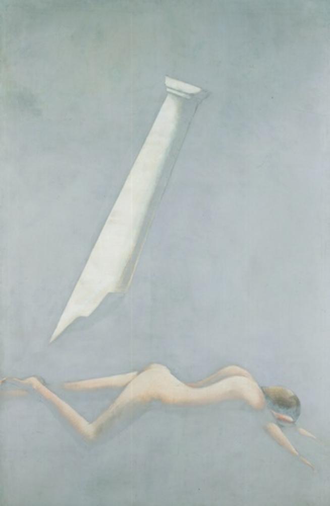 Gestürzter mit Säule - Oskar Schlemmer