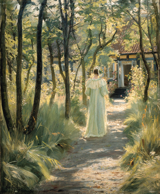 Marie dans le jardin - Peder Severin Krøyer
