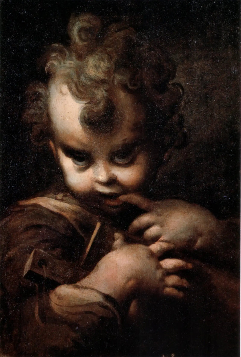 Menino com um dedo na boca - Parmigianino