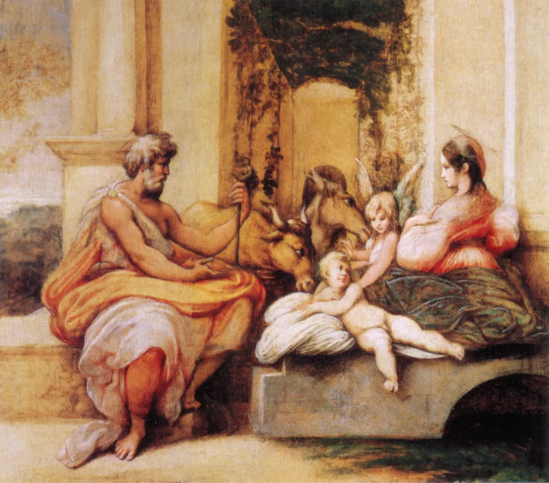 O Descanso durante a fuga para o Egito - Parmigianino