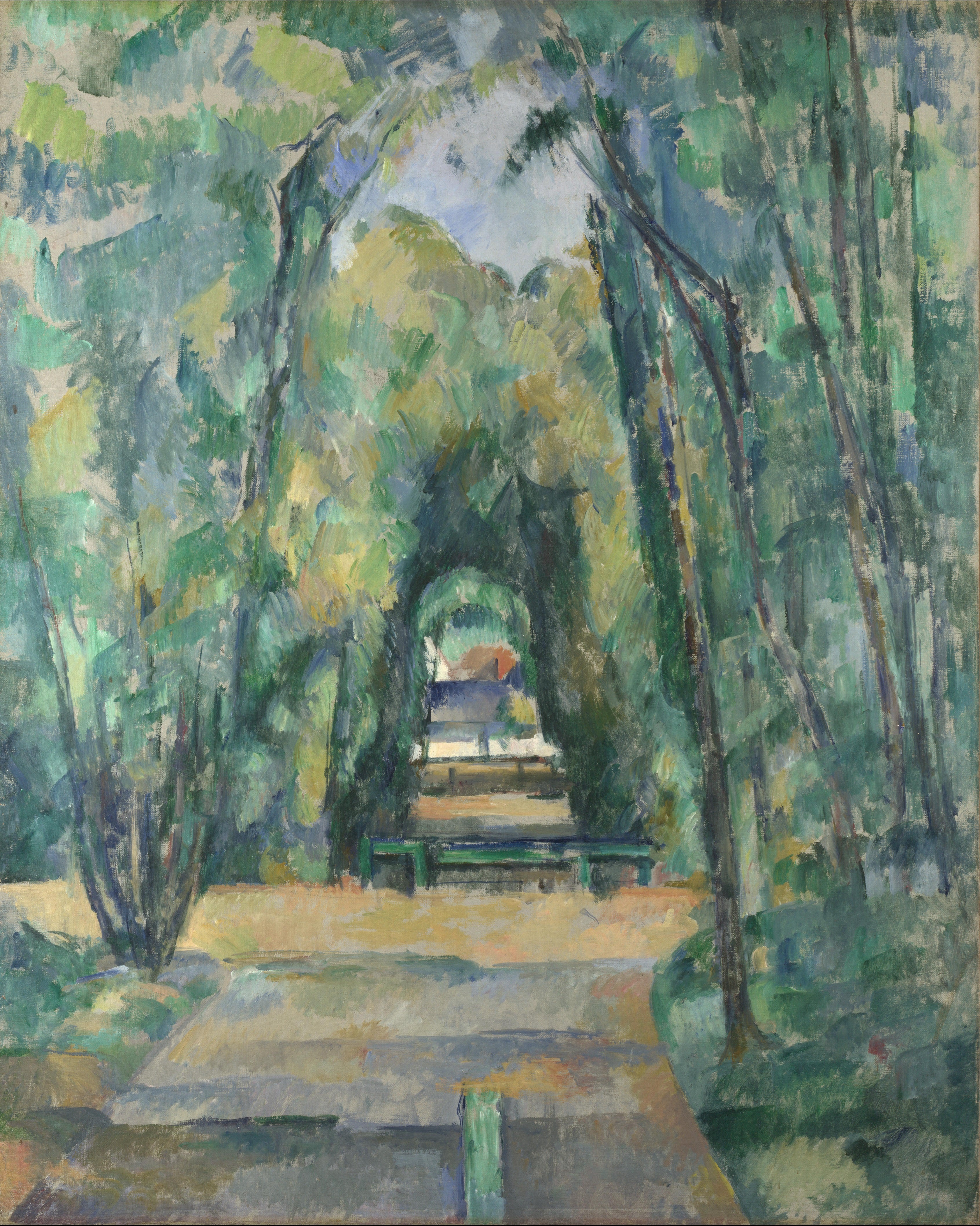 Reproduction du tableau « Allée à Chantilly - Paul Cézanne » par Alpha Reproduction en peinture à l’huile
