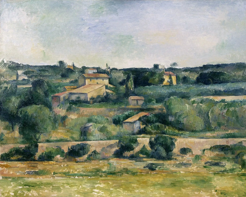 Na planície de Bellevue, a Oeste de Aix - Paul Cézanne