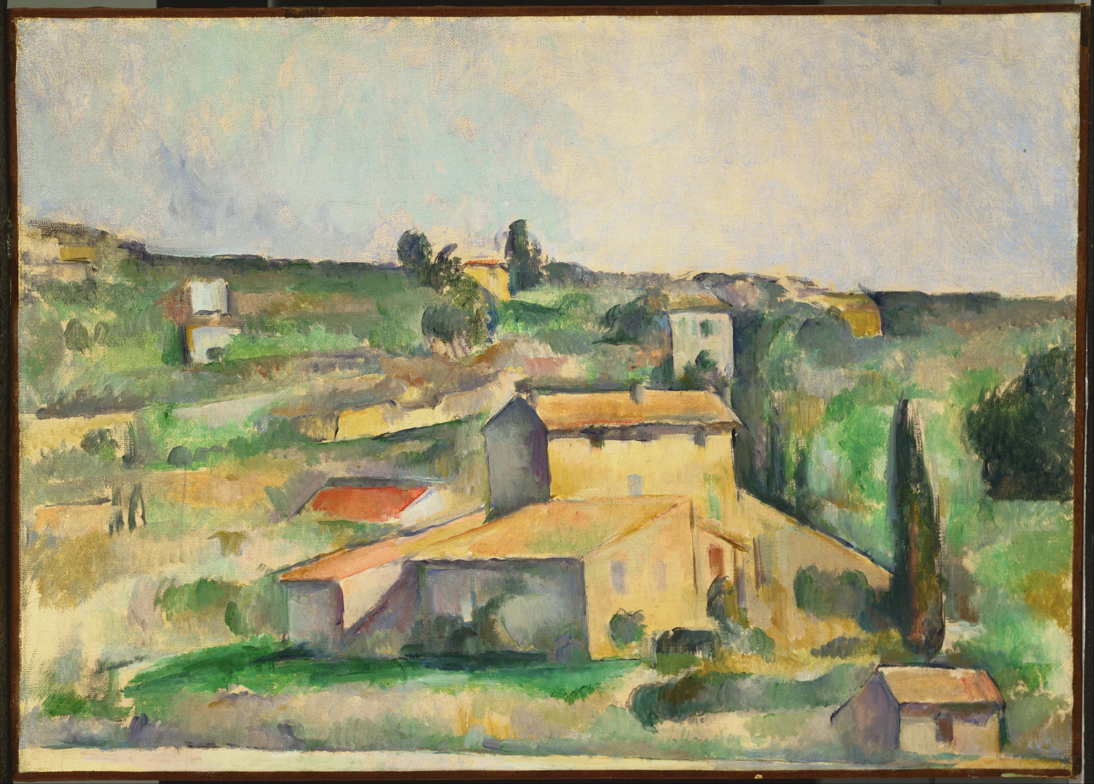 Reproduction du tableau « Campagnes de Bellevue - Paul Cézanne » par Alpha Reproduction en peinture à l’huile