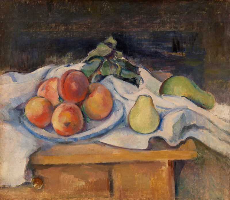 Frutas sobre a mesa - Paul Cézanne