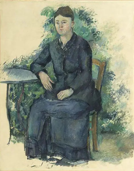 Madame Cézanne no jardim - Paul Cézanne