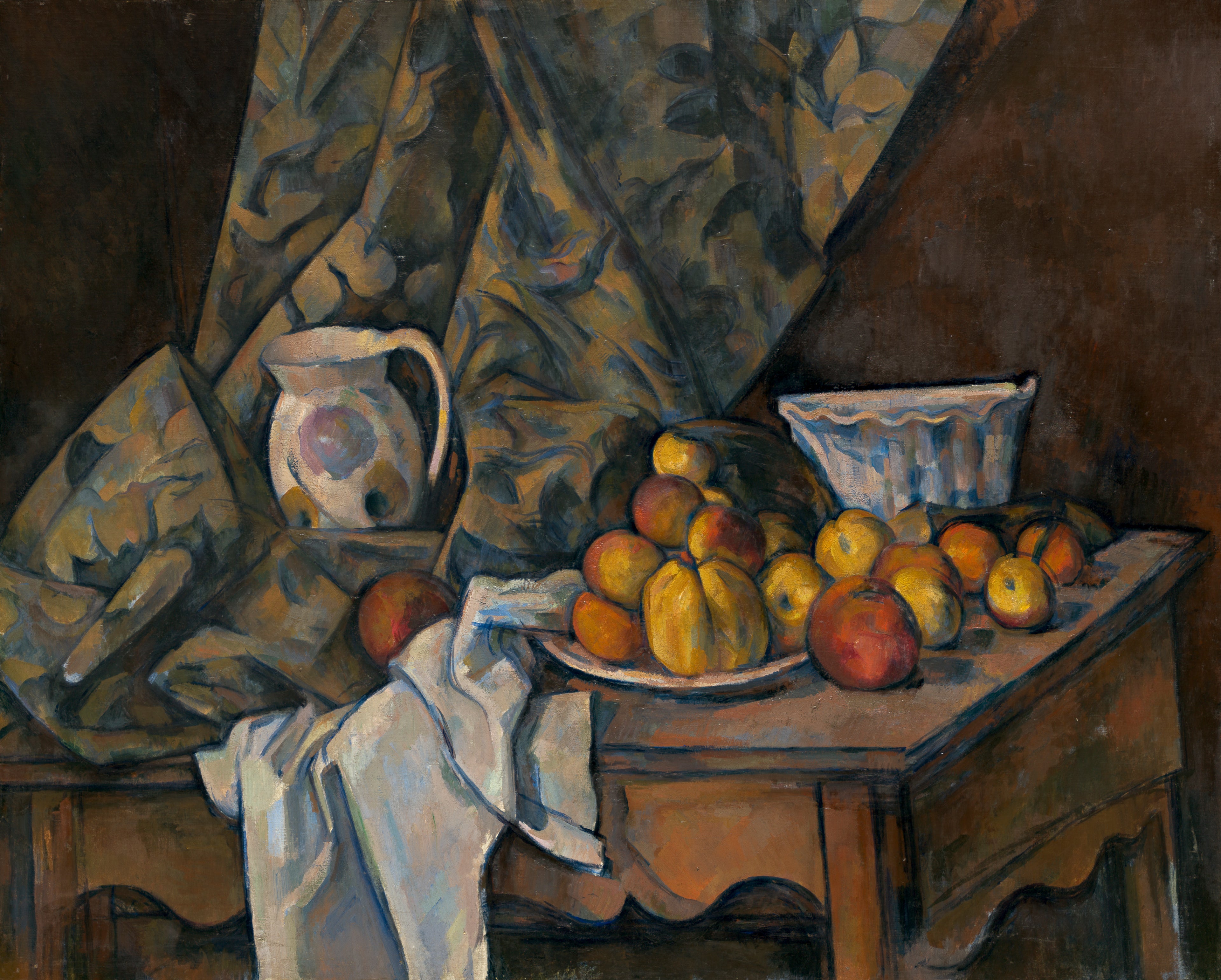 Reproduction du tableau « Nature morte avec pommes et pêches - Paul Cézanne » par Alpha Reproduction en peinture à l’huile