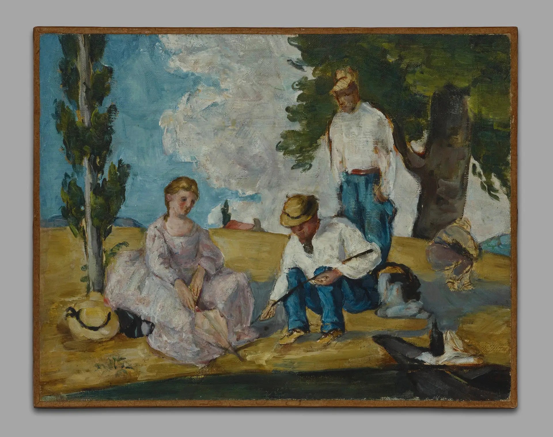 Reproduction du tableau « La Partie de pêche - Paul Cézanne » par Alpha Reproduction en peinture à l’huile