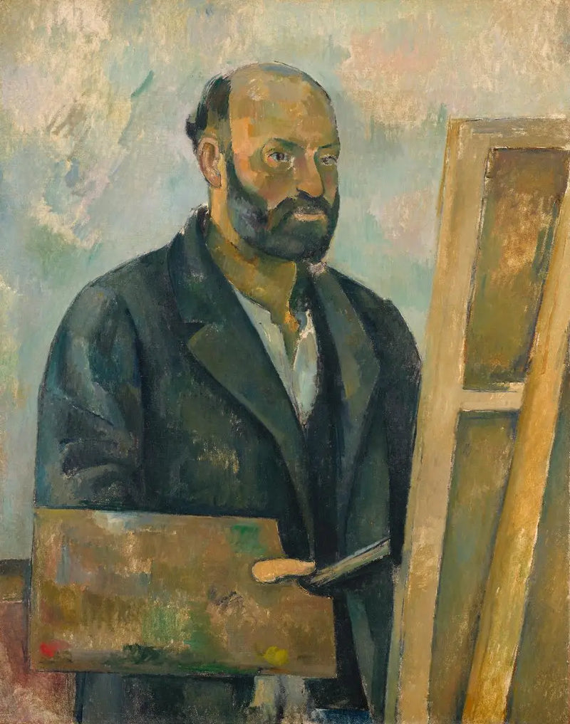 Autorretrato com a paleta - Paul Cézanne