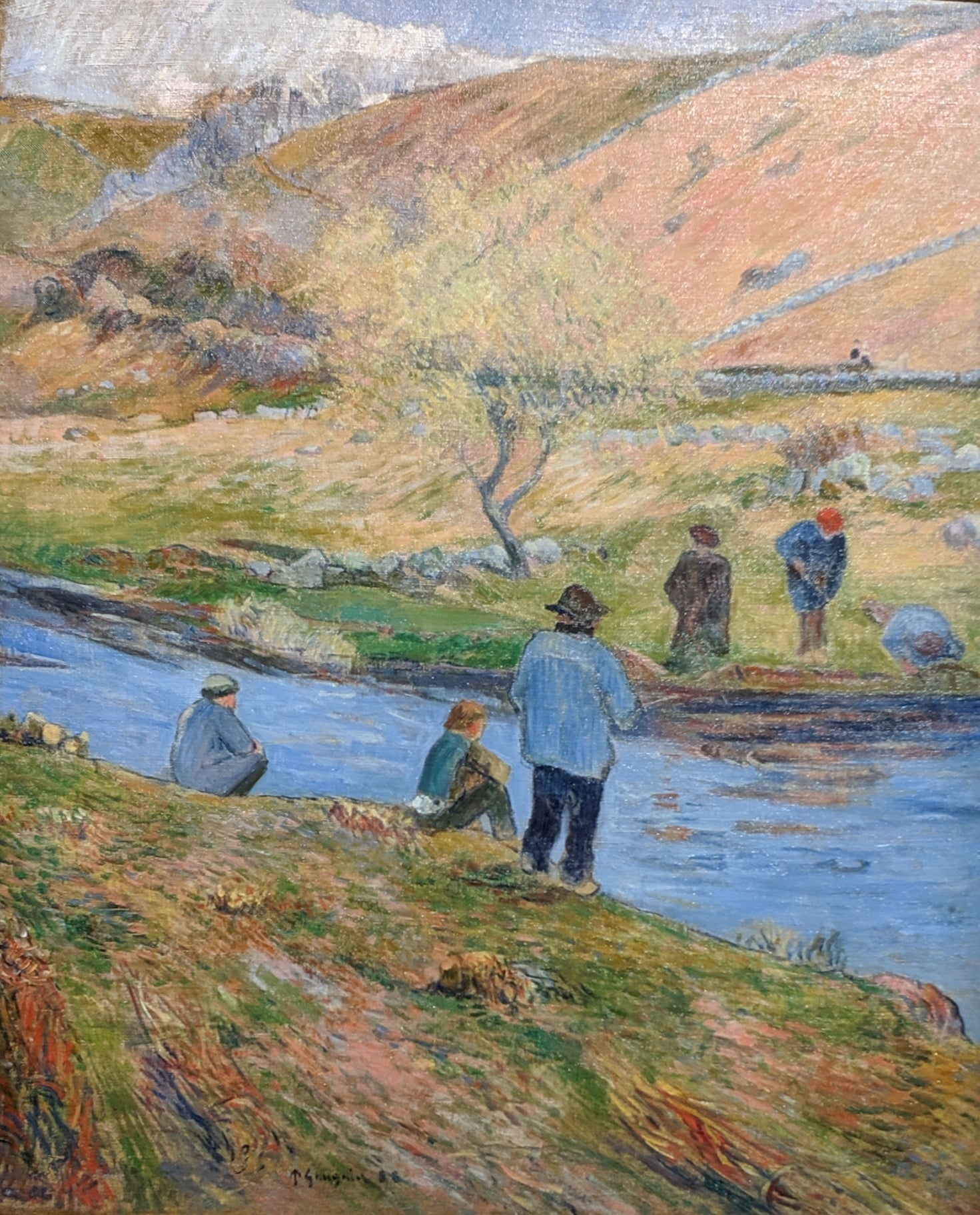 Pescadores bretões - Paul Gauguin