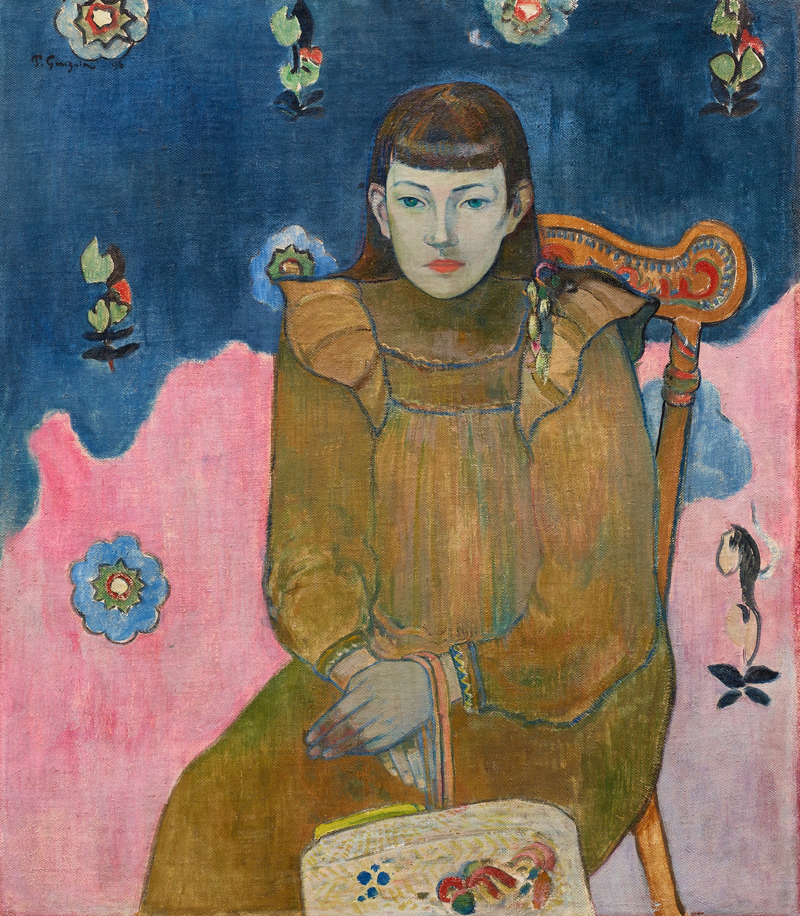 Reproduction du tableau « Portrait de jeune fille Vaité Goupil - Paul Gauguin » par Alpha Reproduction en peinture à l’huile