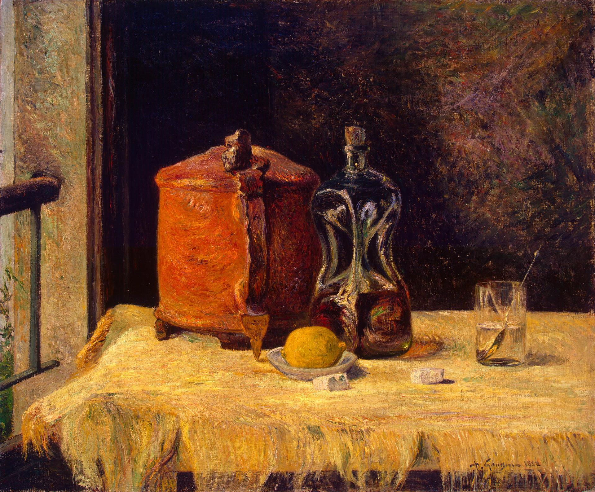 Natureza morta na janela - Paul Gauguin