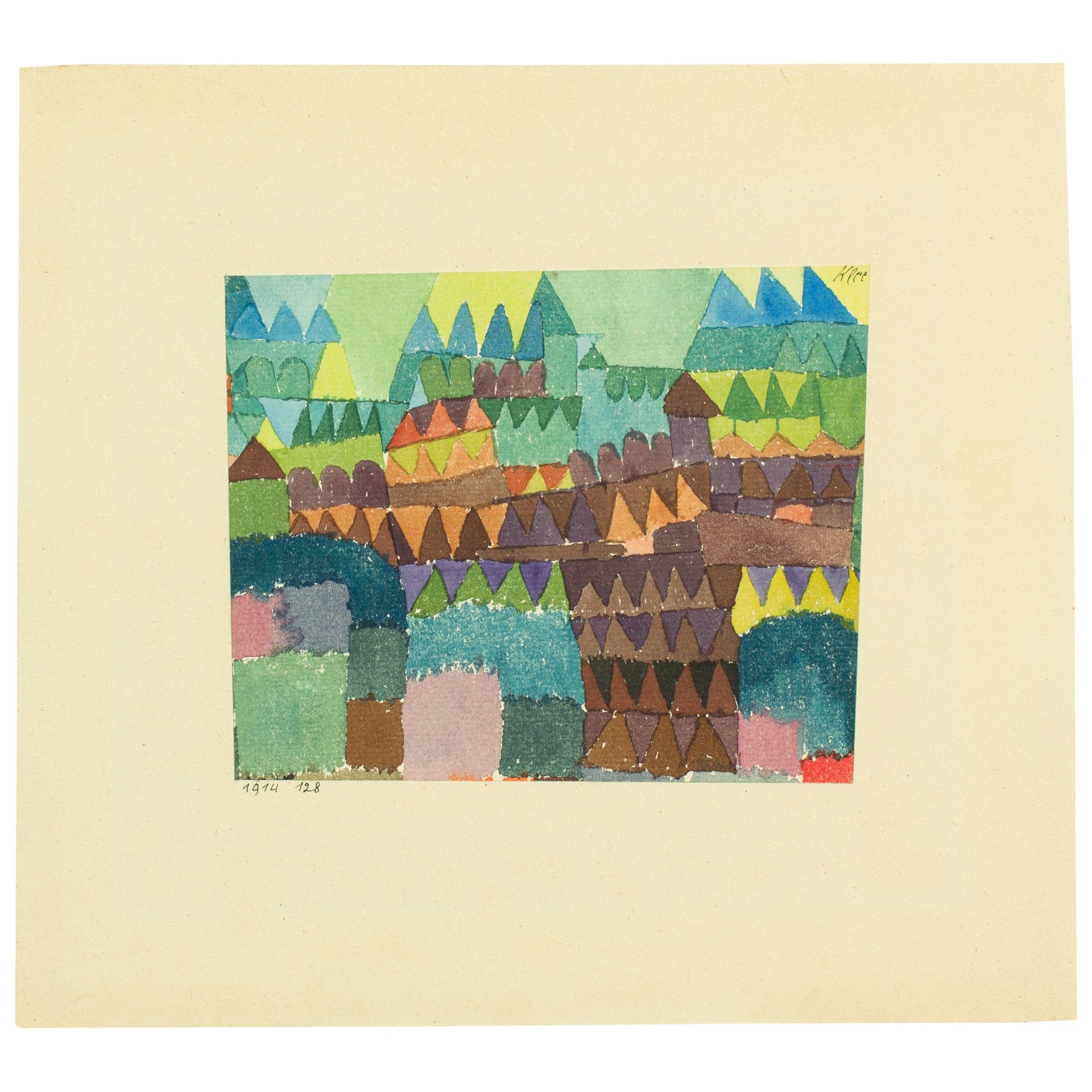 Befestigter Ort FM 216 Bavarian State Painting Collections — Paul Klee