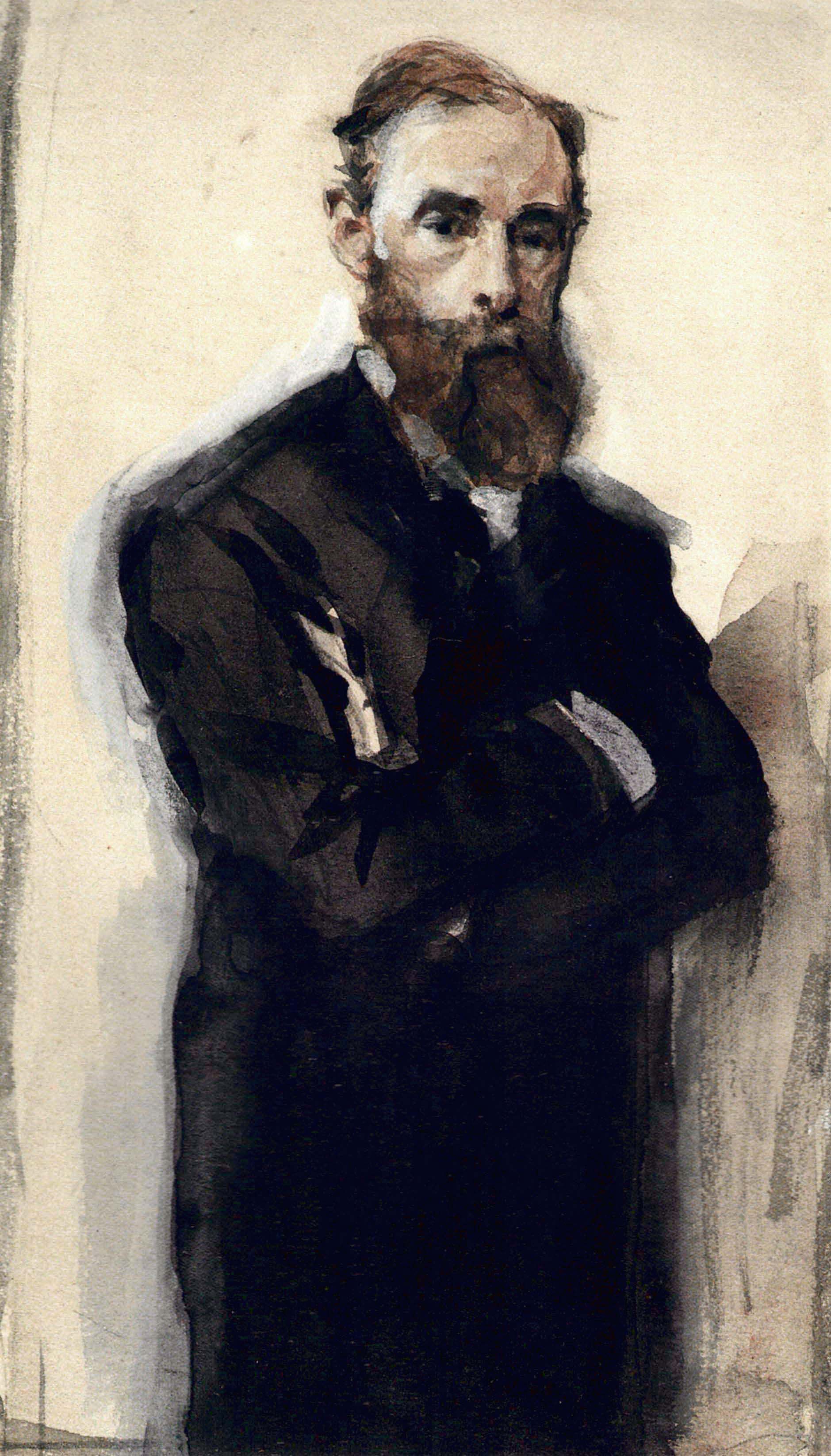 Portrait de Pavel Tretiakov - Valentin Serov