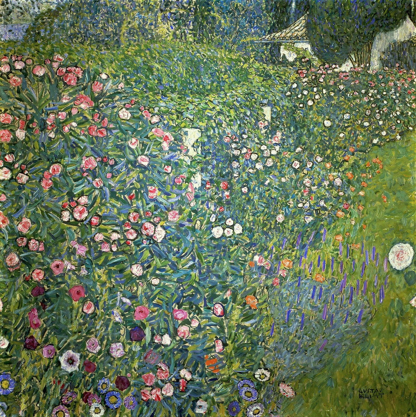 🌸🌿 Paisagem de Jardim Italiano – Gustav Klimt (cerca de 1913)
