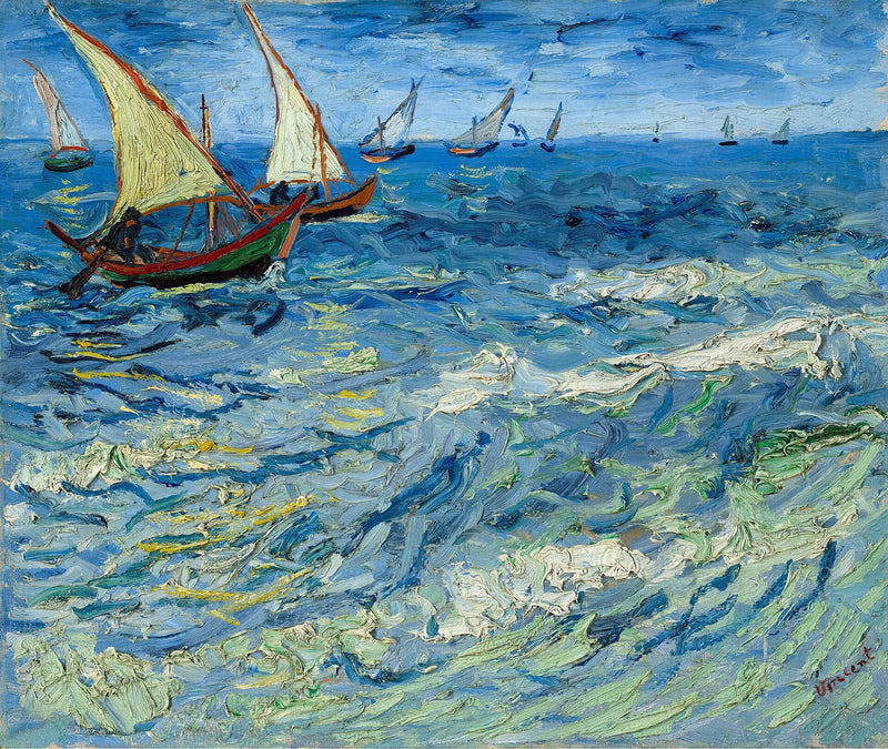 Paisagem marinha nas Saintes-Maries - Vincent van Gogh
