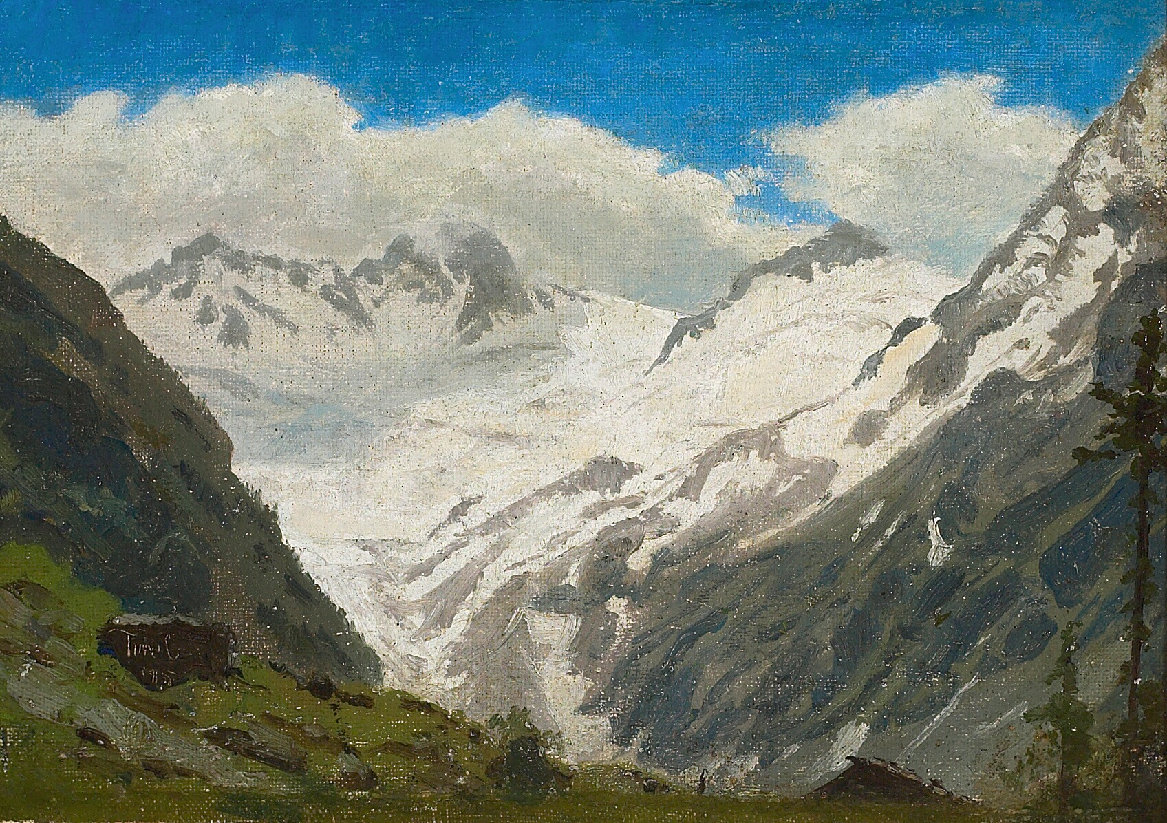 Montagnes enneigées. Tyrol. - Peder Severin Krøyer