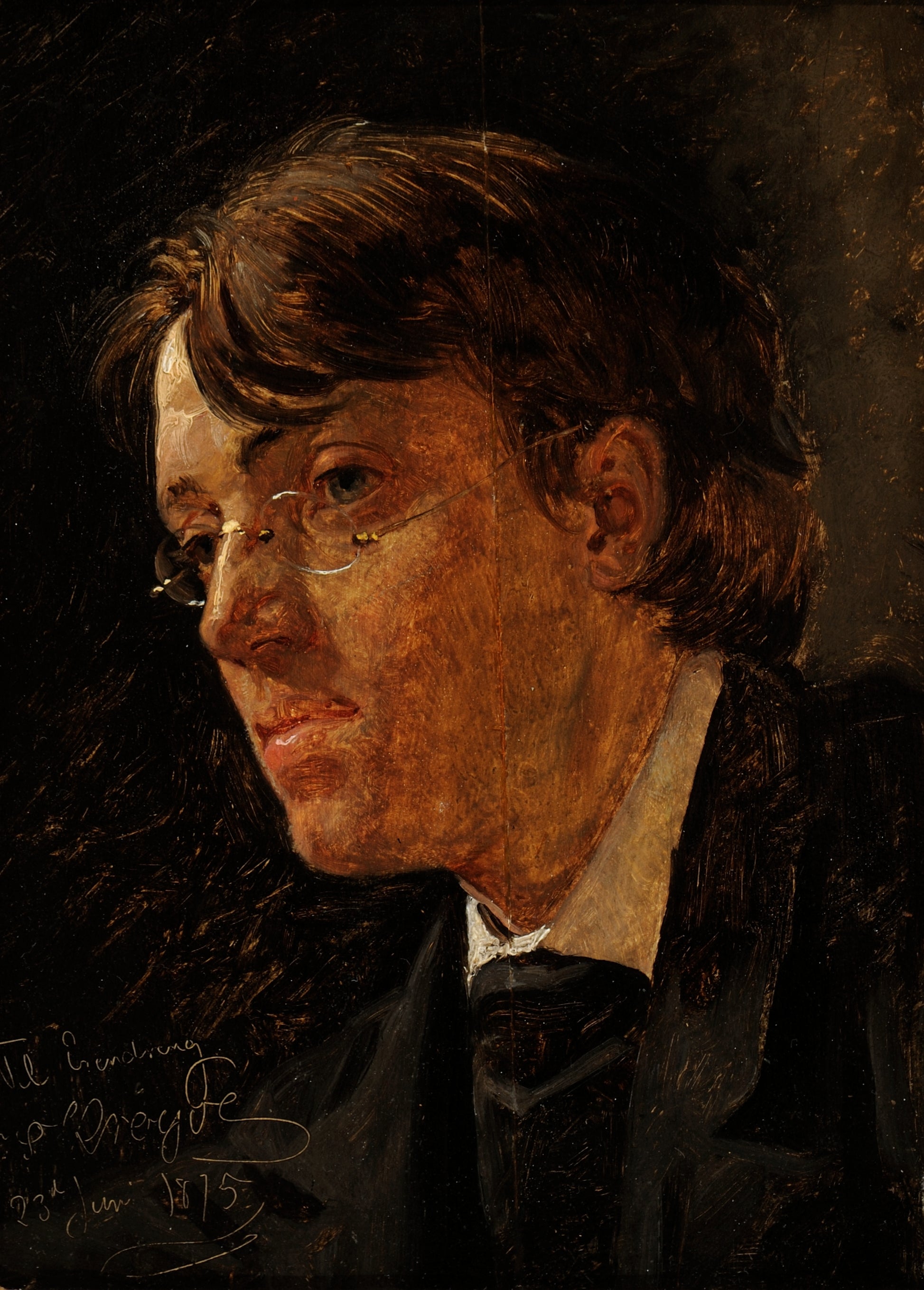 Portrait du peintre norvégien Eilif Peterssen. - Peder Severin Krøyer