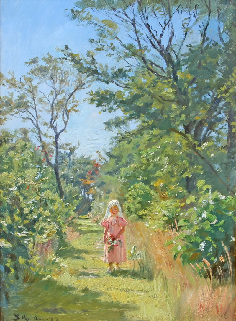 Vibeke Krøyer na plantação - Peder Severin Krøyer