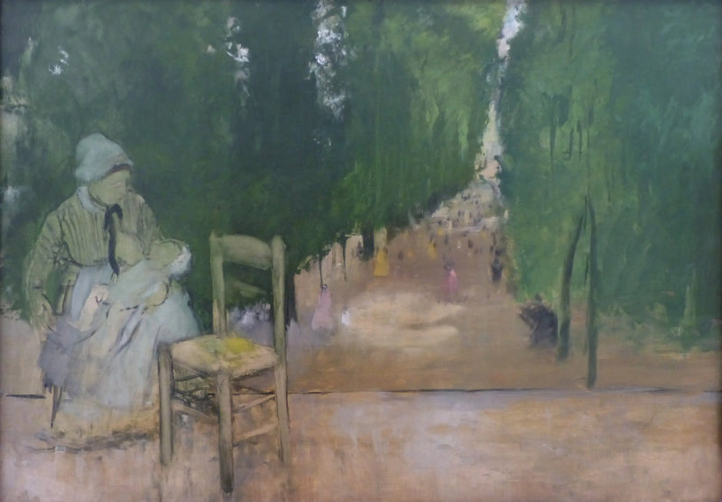 Uma ama no jardim de Luxemburgo - Edgar Degas
