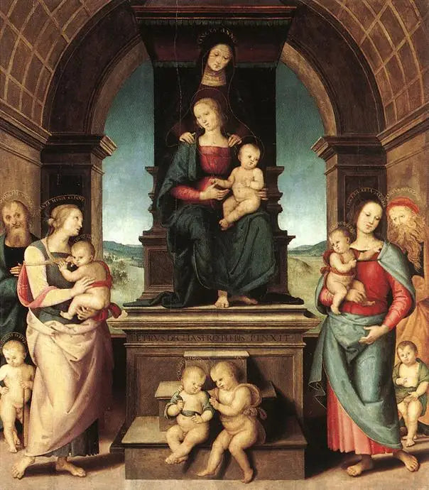 A Família da Virgem - Pietro Perugino