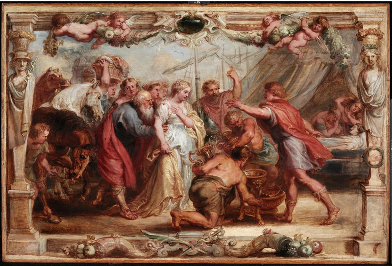 Briseis entregue a Aquiles - Peter Paul Rubens