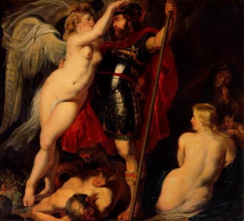Couronner le héros - Peter Paul Rubens