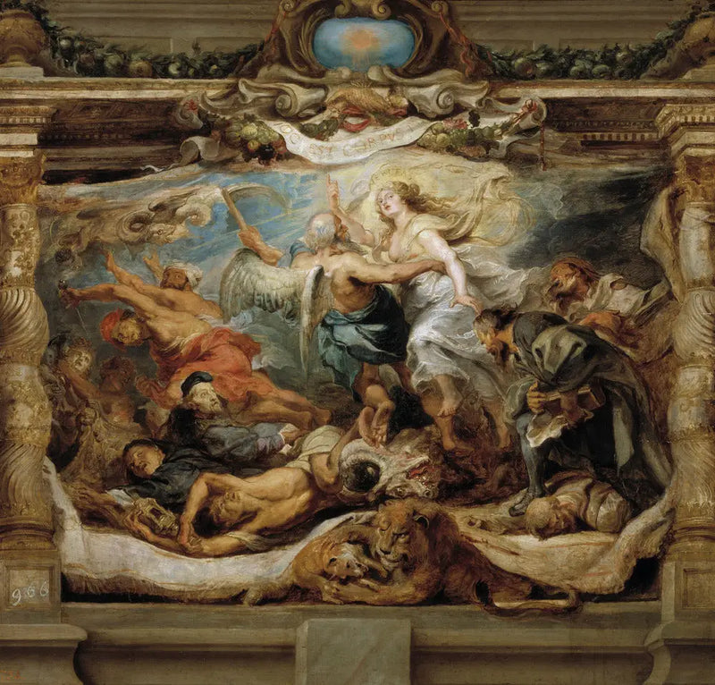 A vitória da verdade sobre a heresia - Peter Paul Rubens
