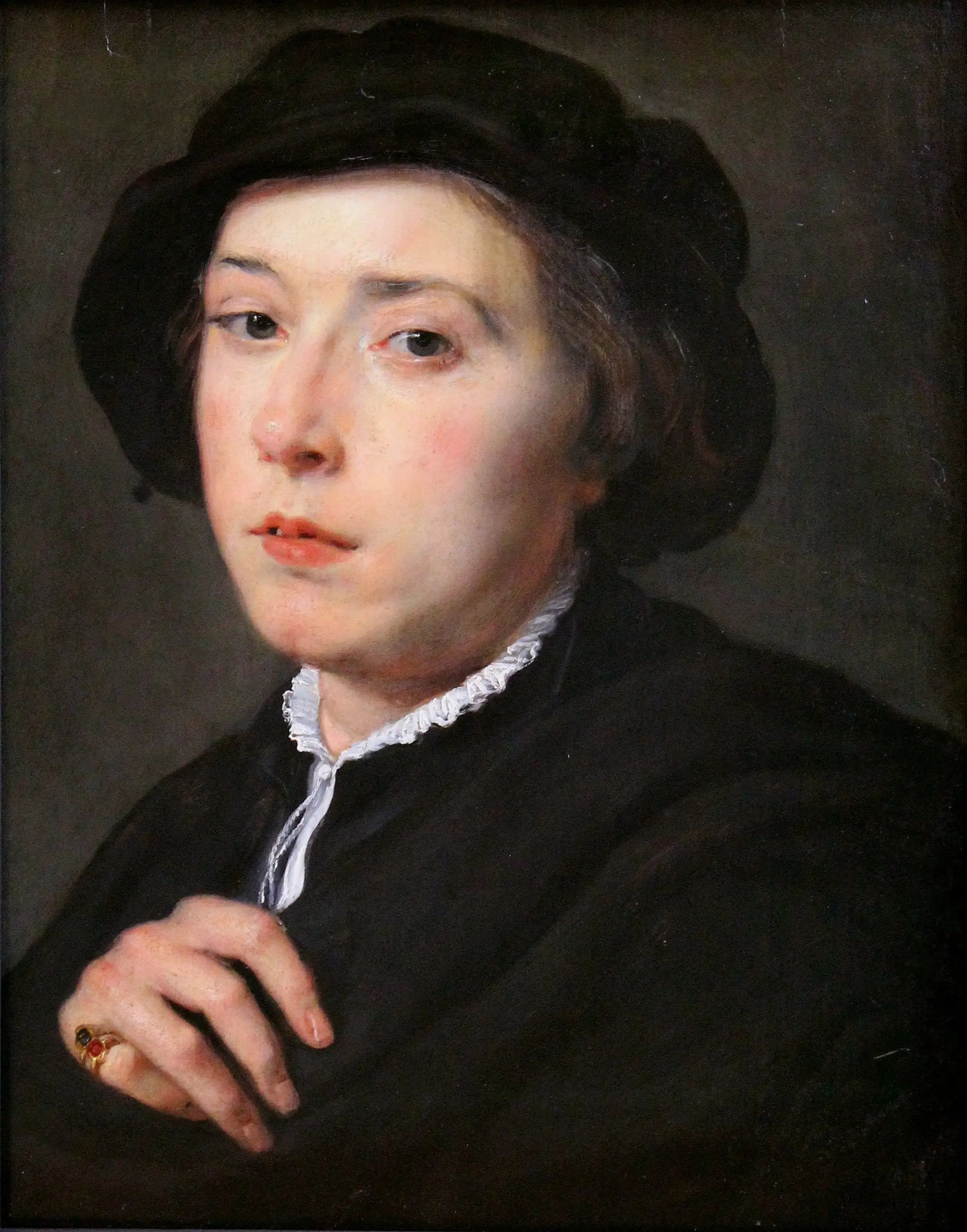 Jeune homme avec un chapeau noir - Peter Paul Rubens - Alpha Reproduction