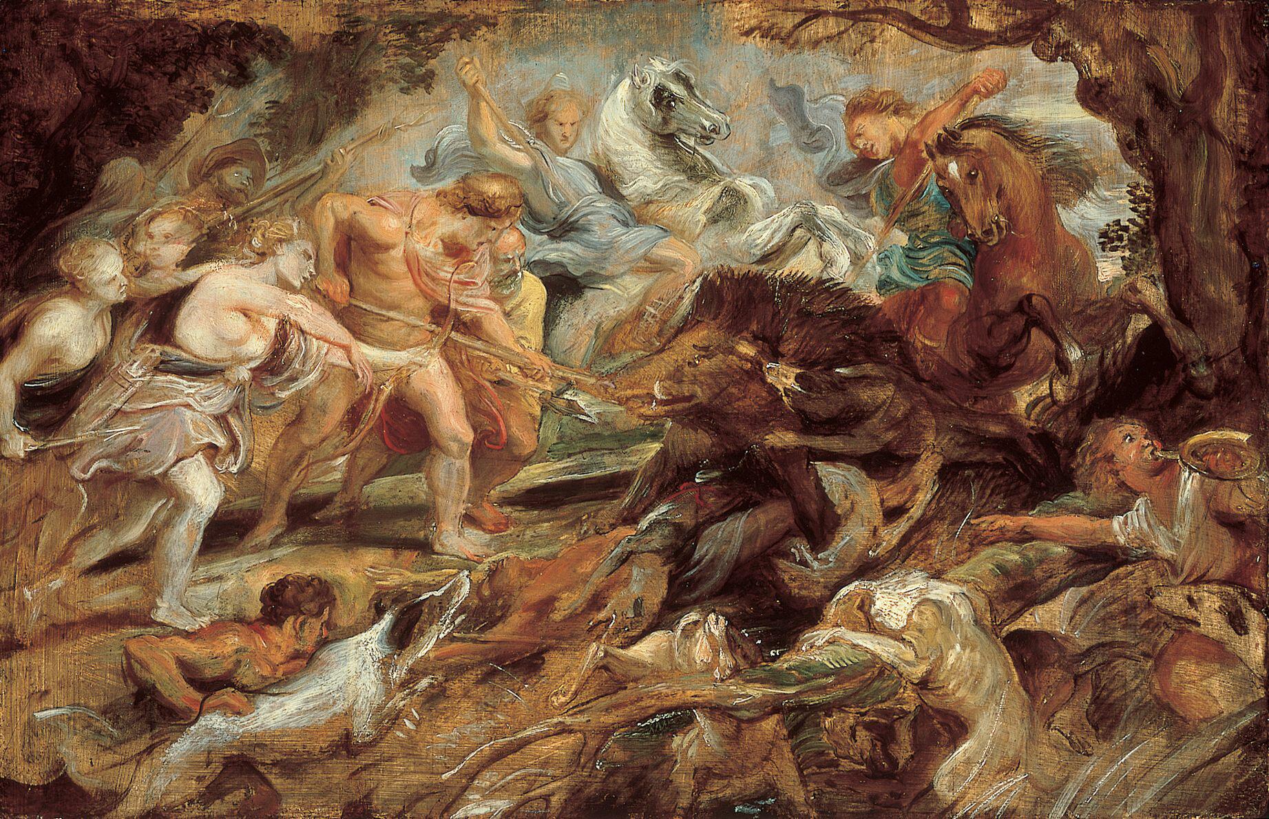 Méléagre et Atalante et la chasse au sanglier de Calydon - Peter Paul Rubens