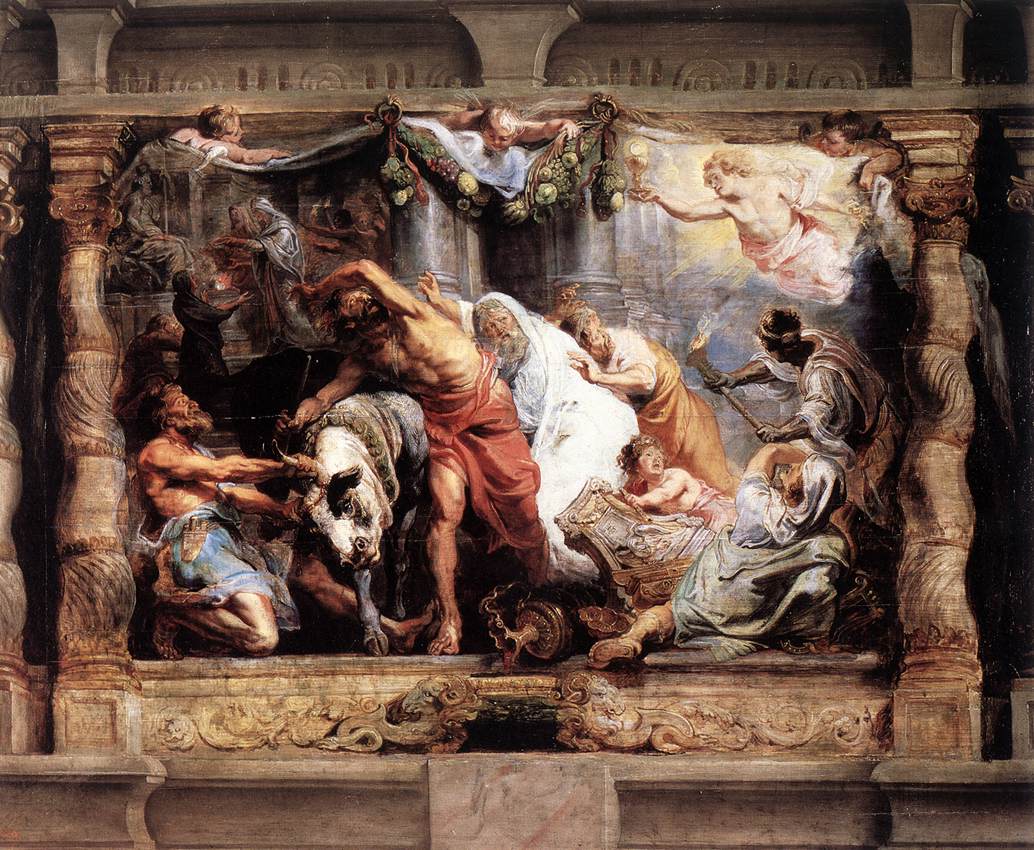 Le Triomphe de l'Eucharistie sur l'Idolâtrie - Peter Paul Rubens