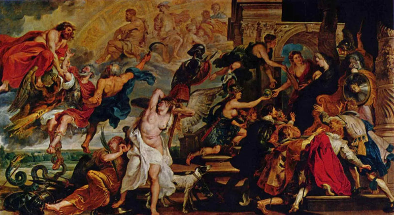 A Apoteose de Henrique IV e a proclamação da regência da rainha, 14 de maio de 1610 (Louvre) - Peter Paul Rubens