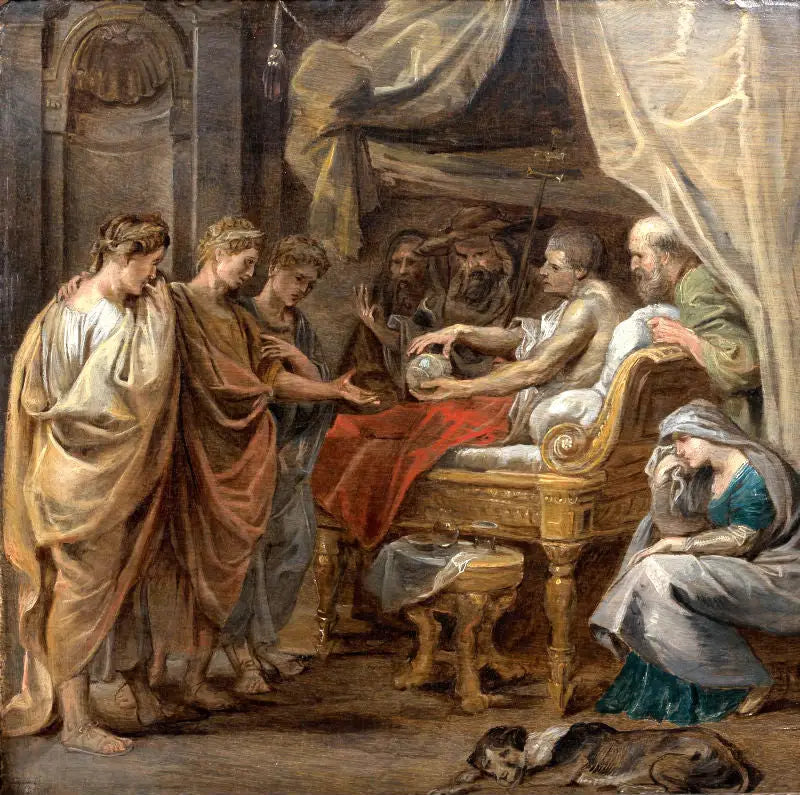 A morte de Constantino, o Grande - Peter Paul Rubens