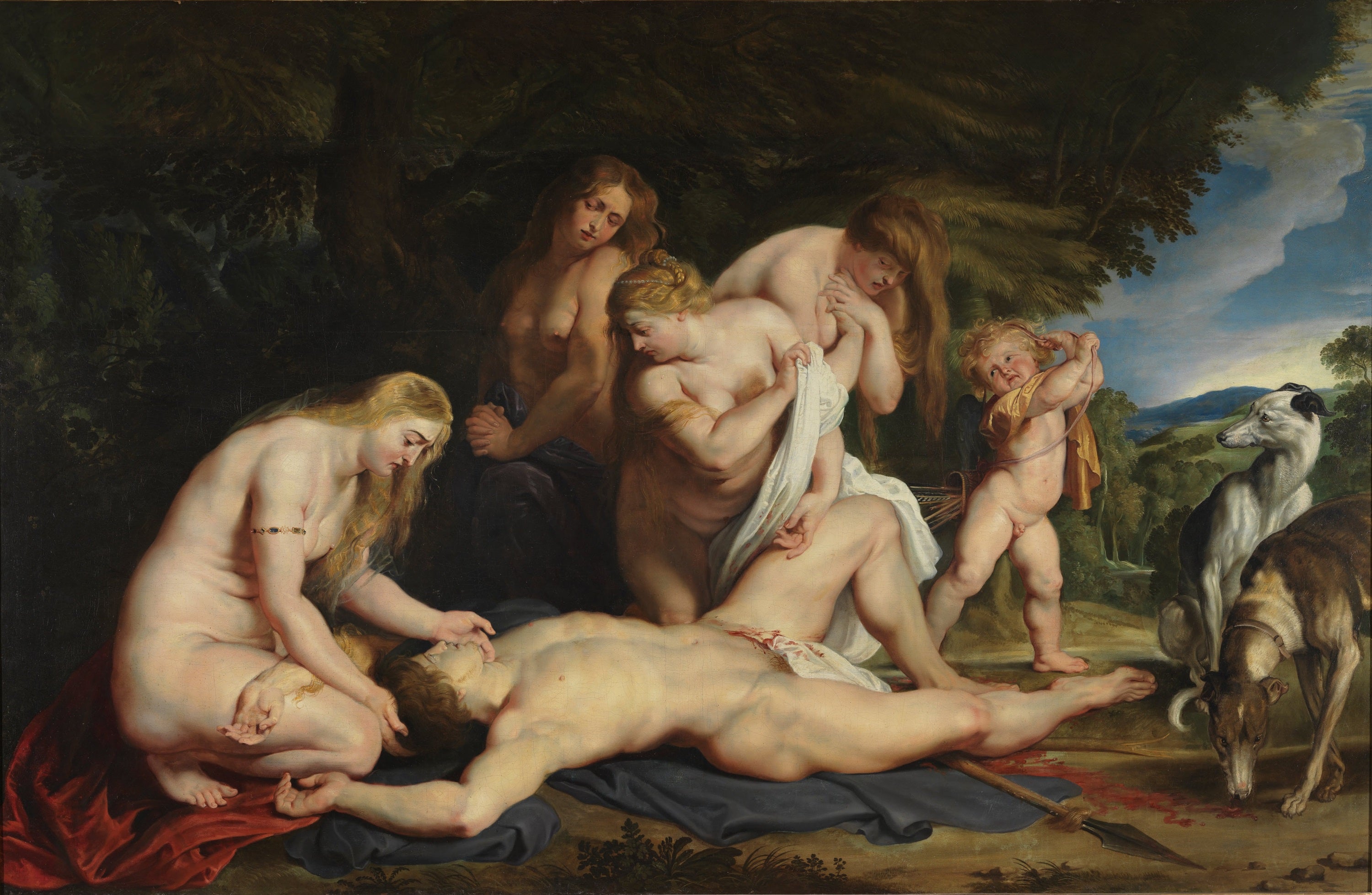 A Morte de Adonis - Peter Paul Rubens