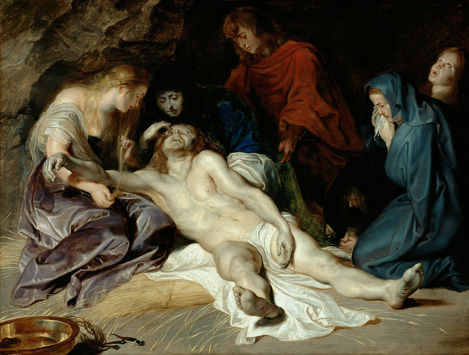 A lamentação sobre o corpo de Cristo morto. - Peter Paul Rubens