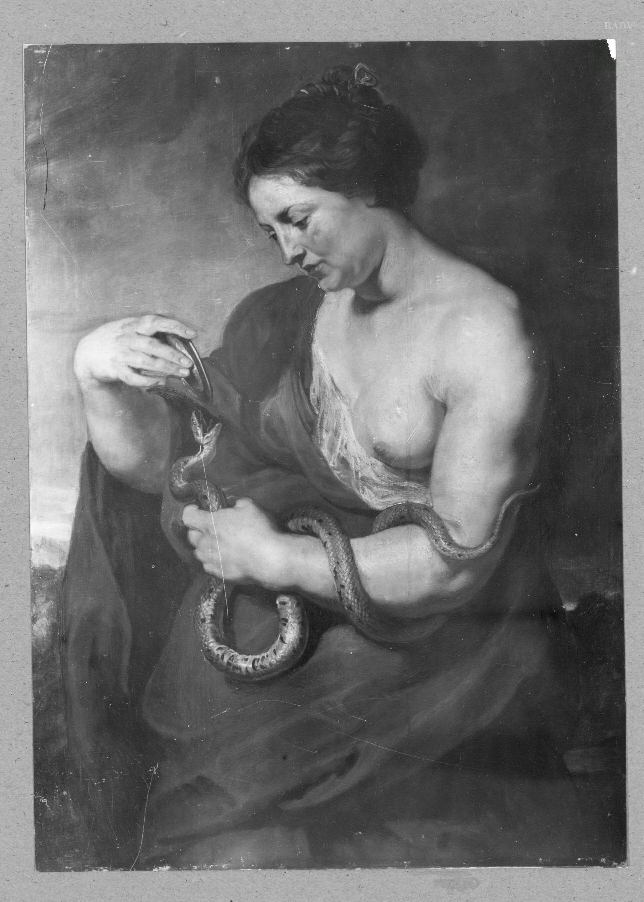 Femme avec un serpent (Hygie ou Cléopâtre) - Peter Paul Rubens