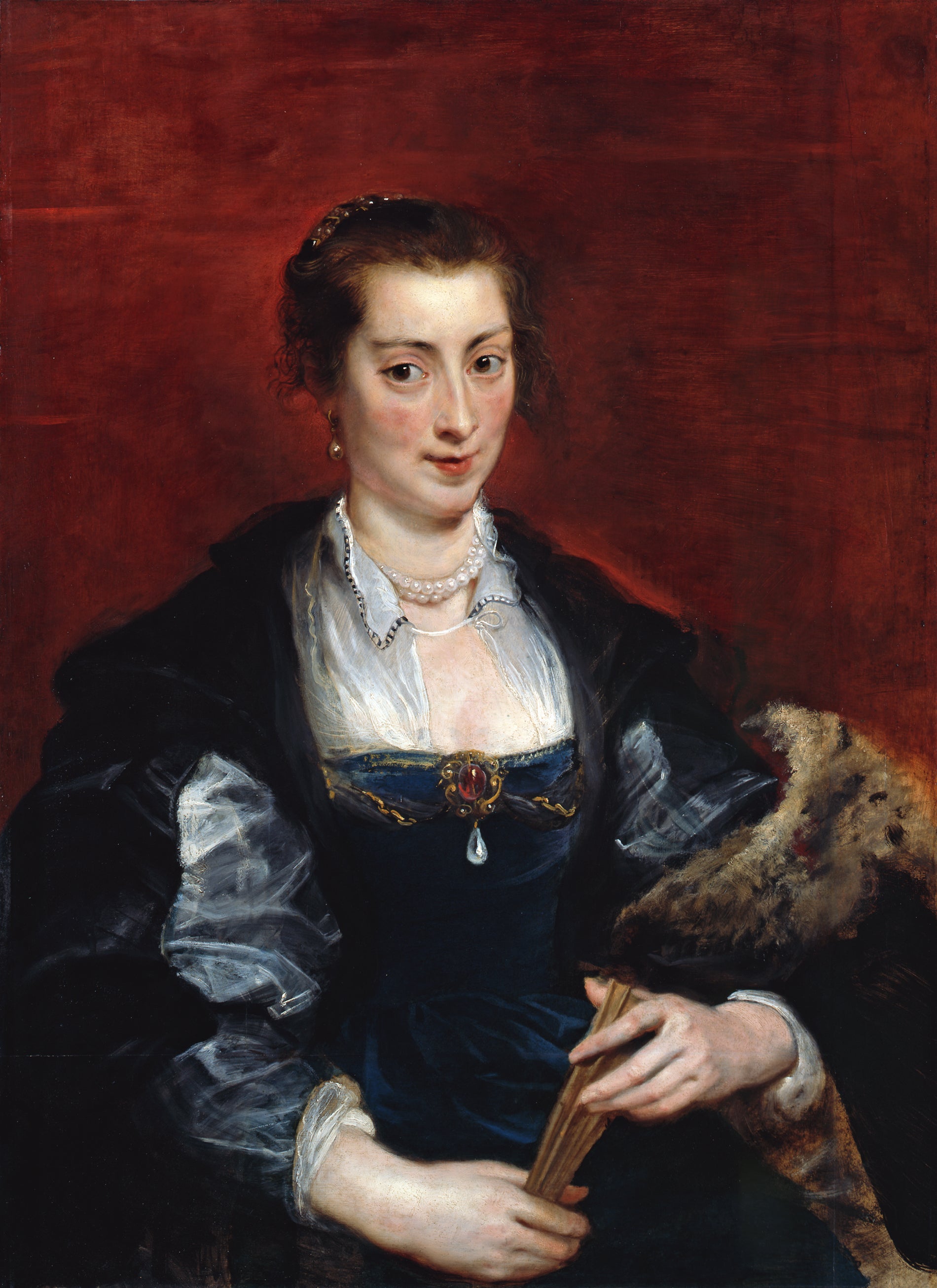 Portrait d'une femme, traditionnellement identifiée comme Isabella Brant - Peter Paul Rubens