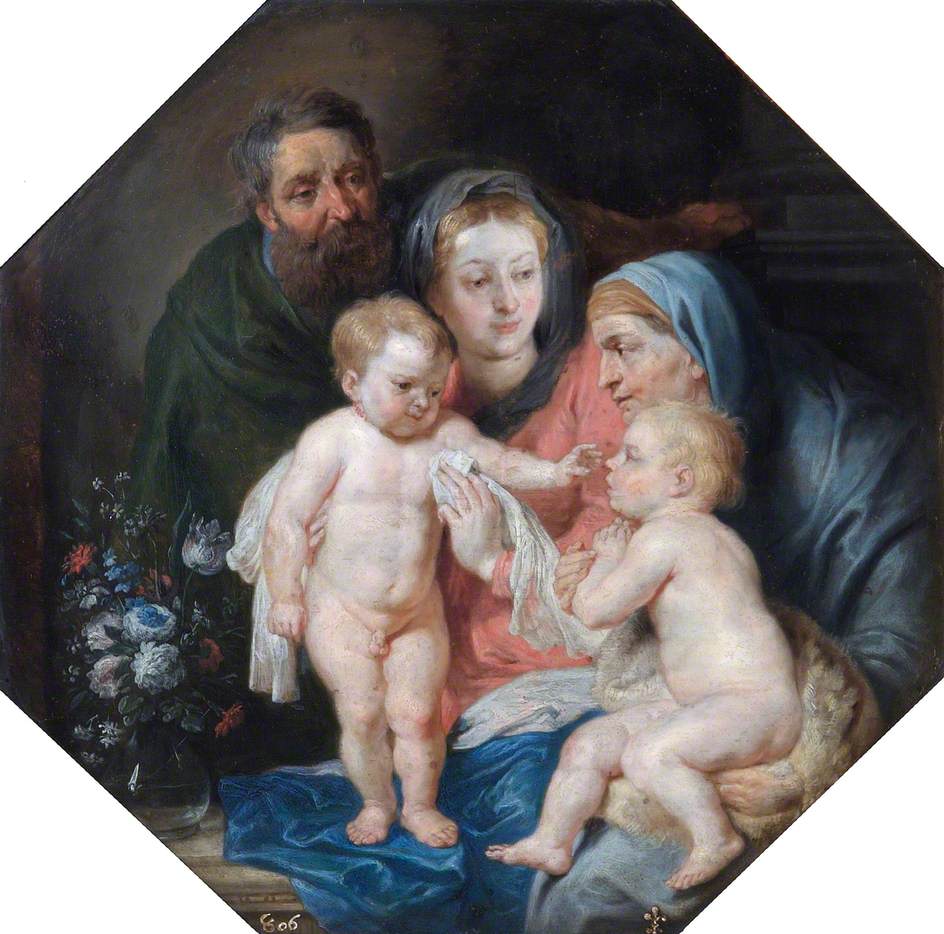 A Sagrada Família com Santa Isabel e o Menino Santo João - Peter Paul Rubens