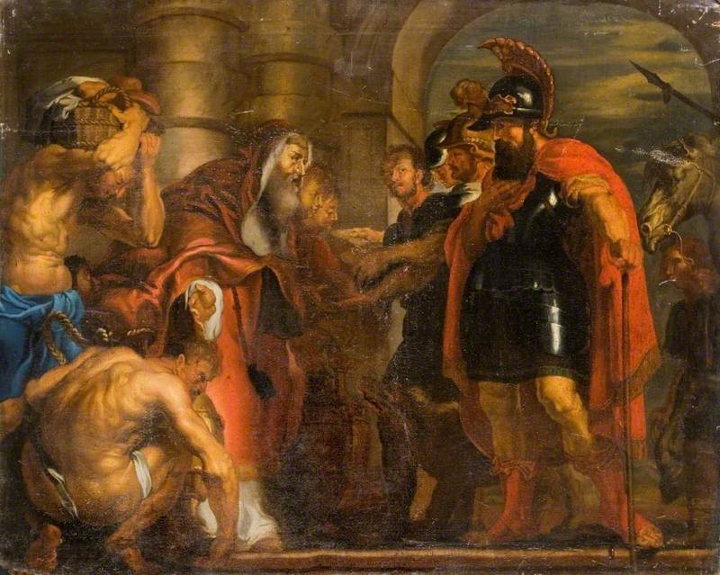 O encontro de Abraão e Melquisedeque - Peter Paul Rubens