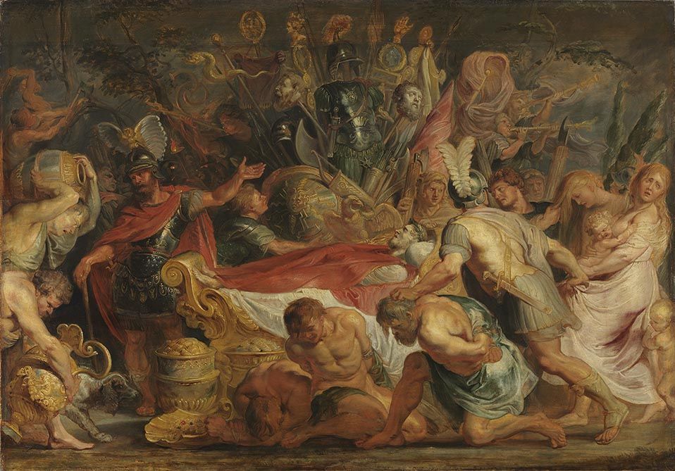 A obsequiosidade de Decius Mus (Tito Lívio VIII, 6-9-10), após 1616 - Peter Paul Rubens