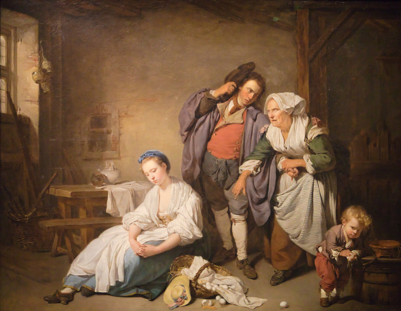 Os Ovos Quebrados - Jean-Baptiste Greuze