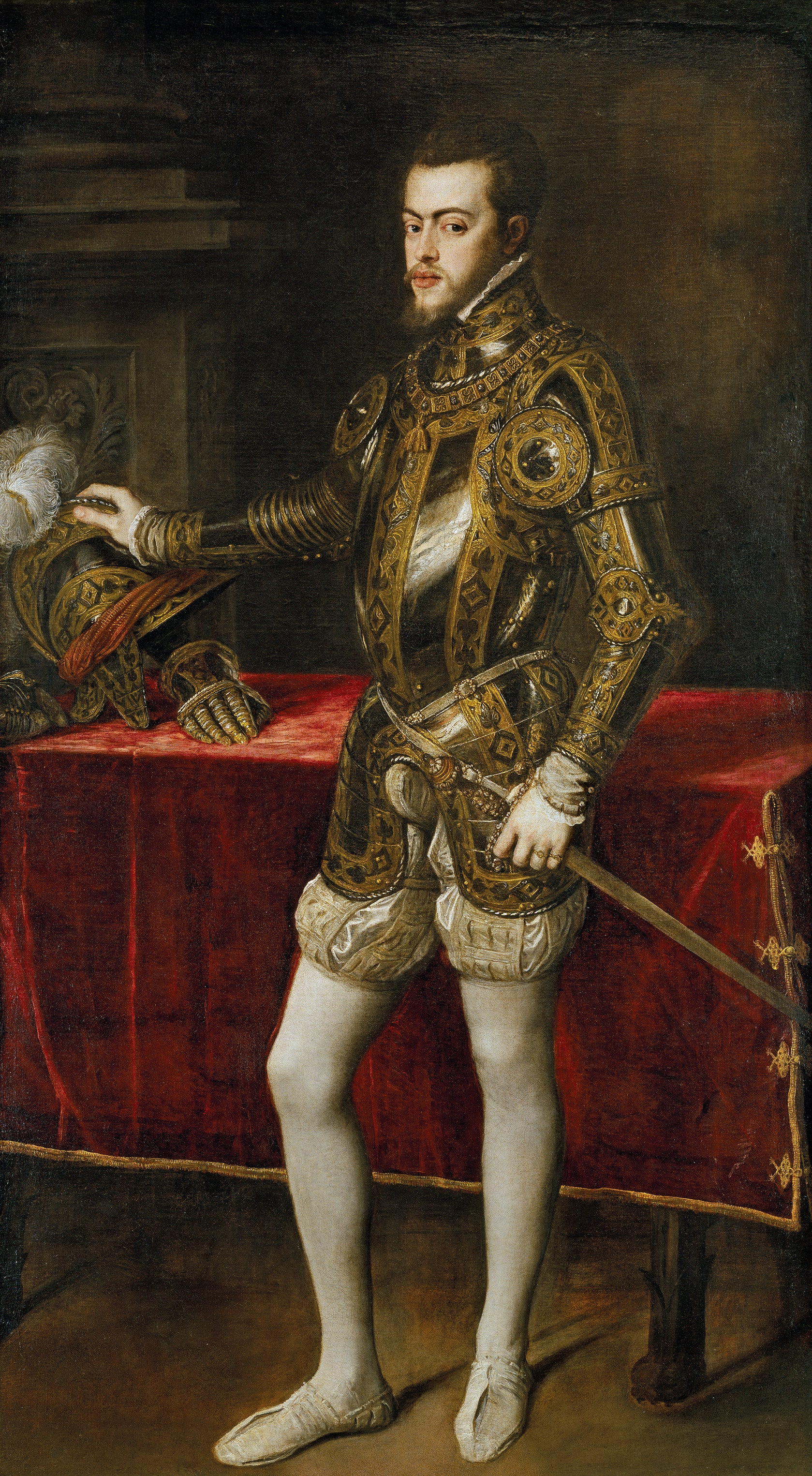 Portrait de Philippe II en armure - Titian