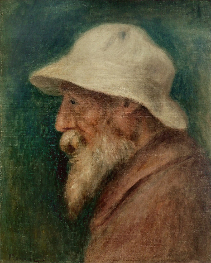 Autorretrato com chapéu branco - Pierre-Auguste Renoir