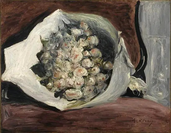 Bouquet em uma cabine - Pierre-Auguste Renoir