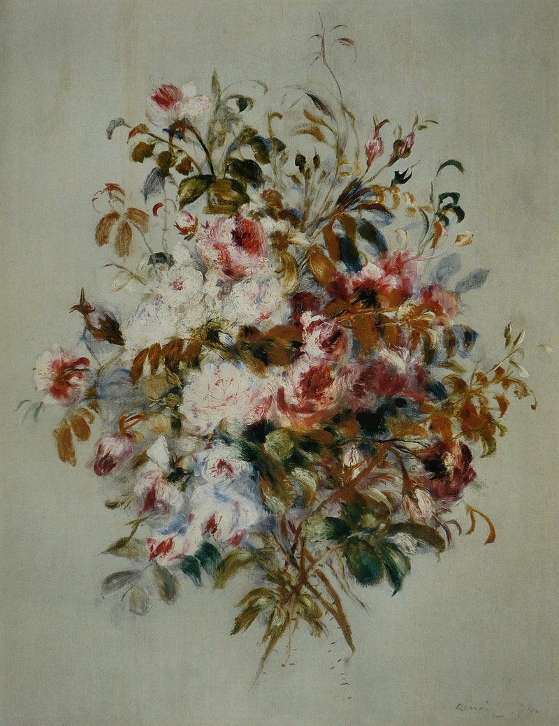 Buquê de rosas - Pierre-Auguste Renoir