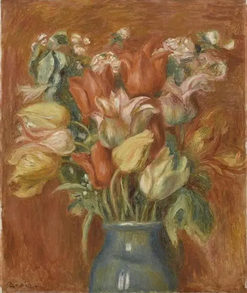 Buquê de tulipas - Pierre-Auguste Renoir