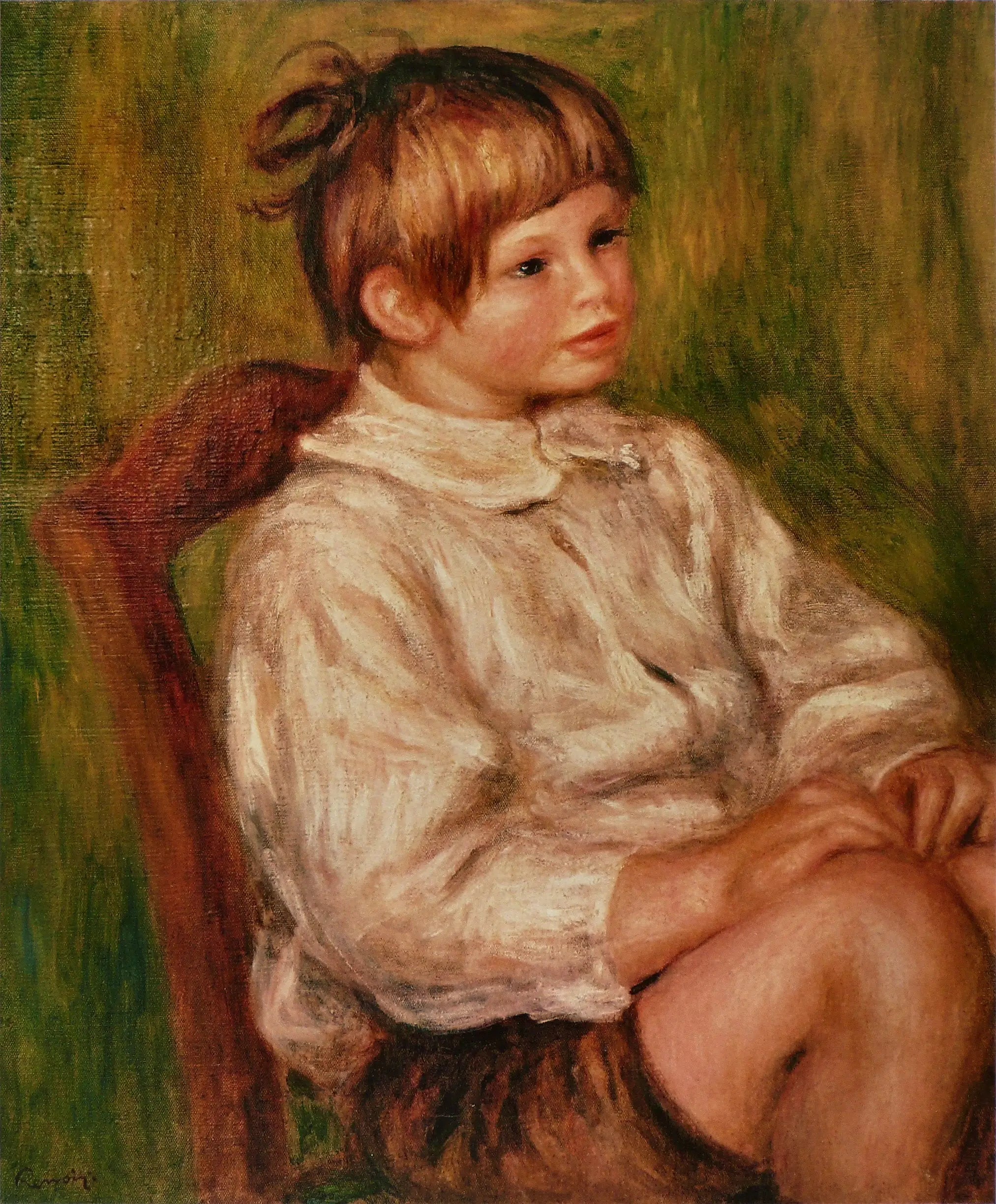 Reproduction du tableau « Coco (Claude Renoir) - Pierre-Auguste Renoir » par Alpha Reproduction en peinture à l’huile